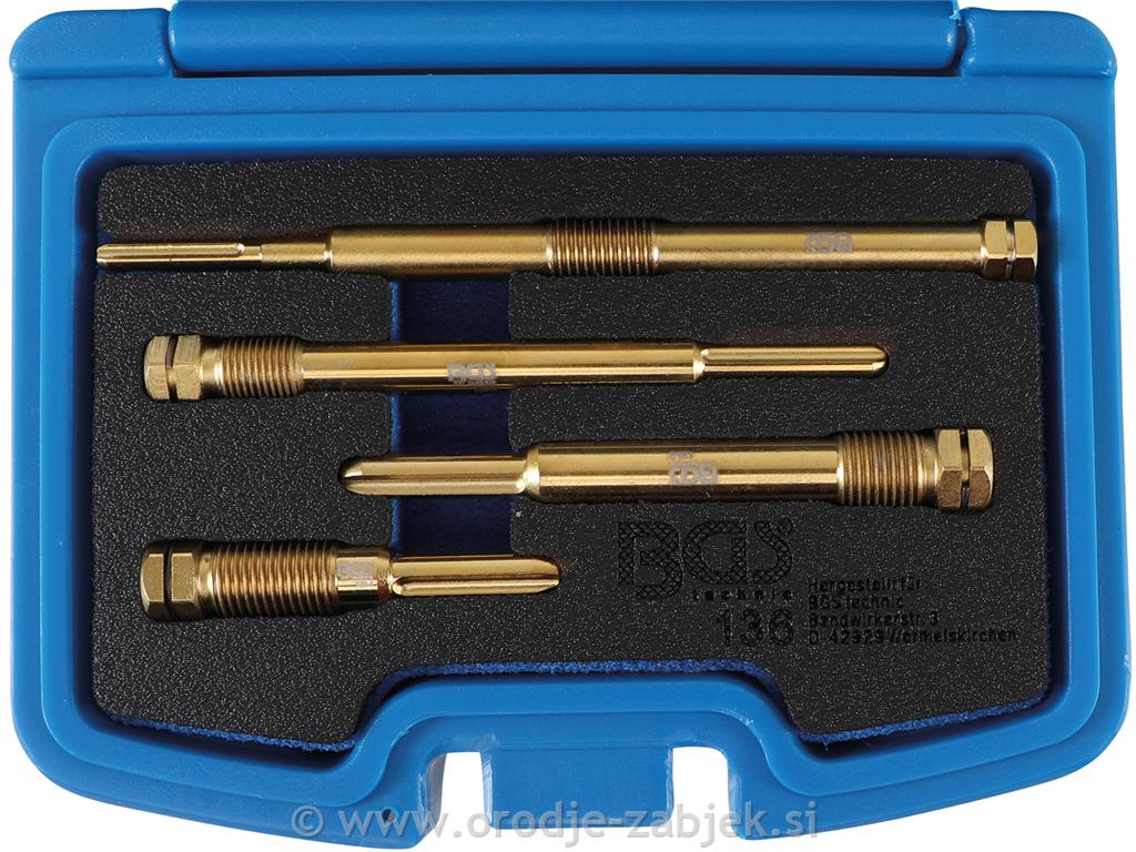 Reamer set for spark plugs BGS TECHNIC