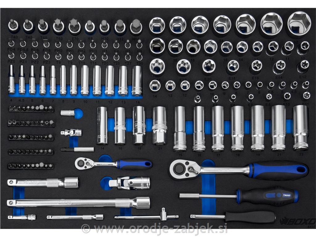 Tool trolley with 233-piece tool set BOXO