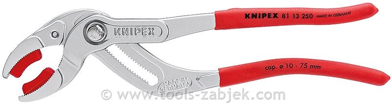 Siphon and connector pliers 81 13 250 KNIPEX