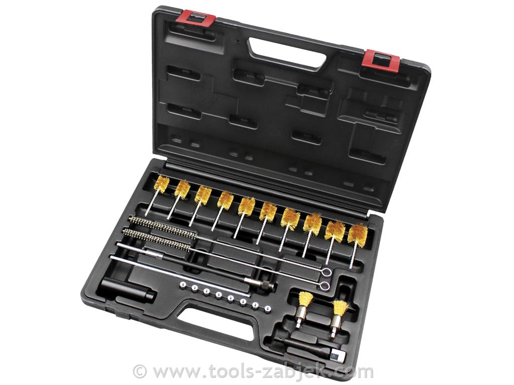 Injector Shaft Wire Brush Cleaning Set WELZH