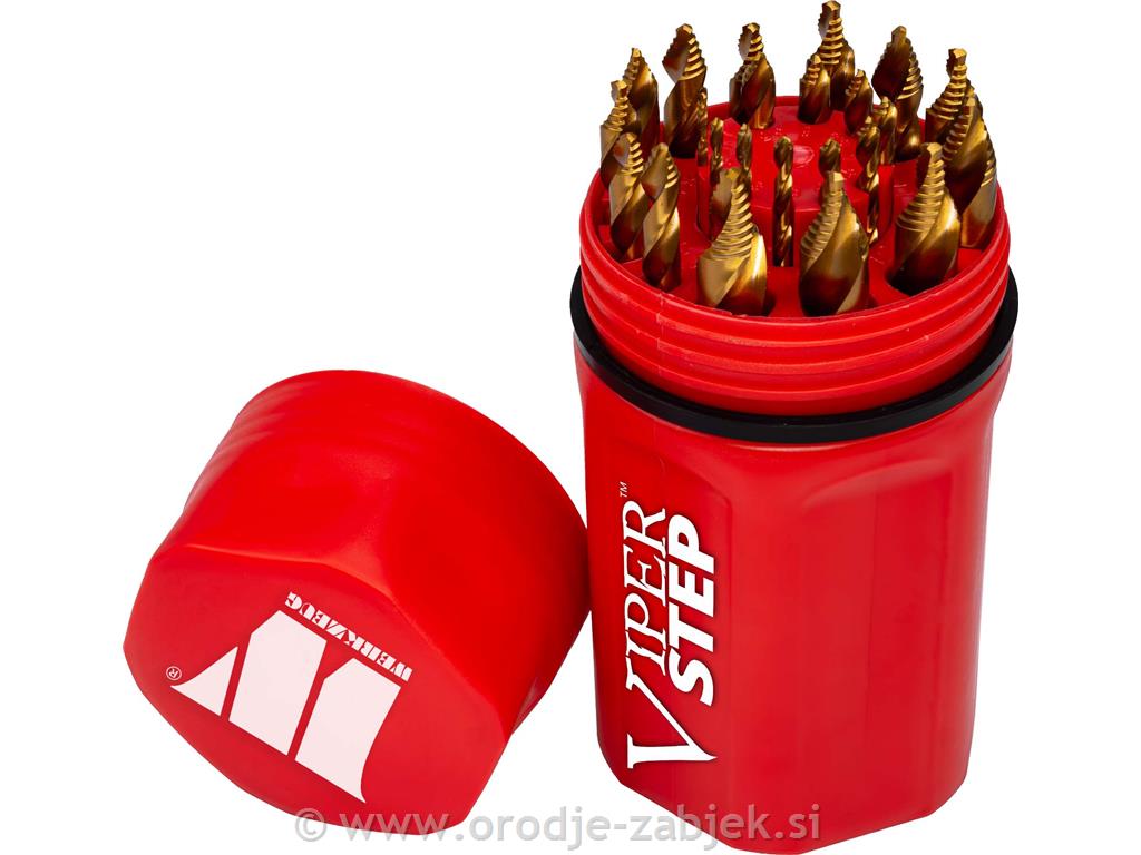 Viper-Step Drill Bit; 25-Piece Set WELZH