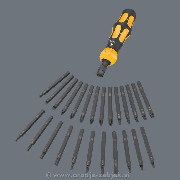 mpact screwdriver with bits Kraftform Kompakt 900 WERA