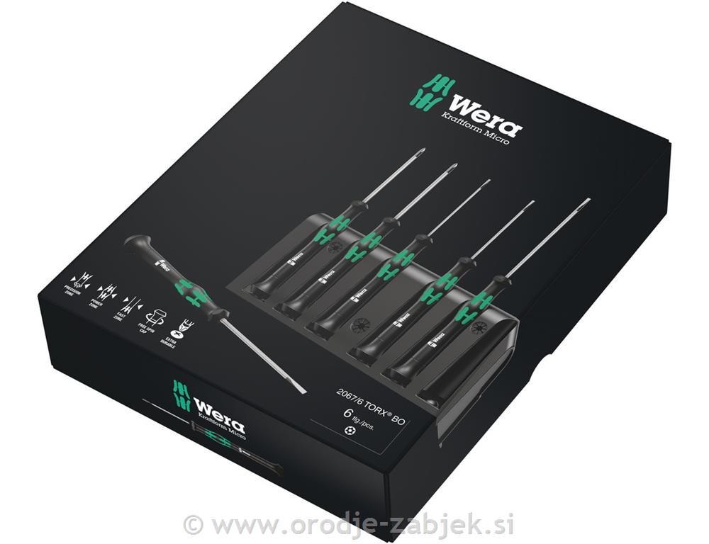 Screwdriver set with stand TORX® BO 2067/6 WERA